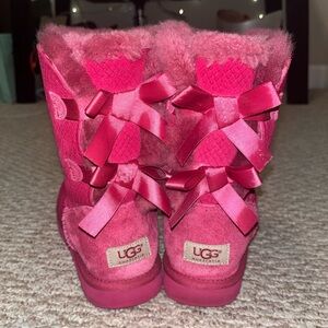 UGG Fuchsia Boots with Bows
